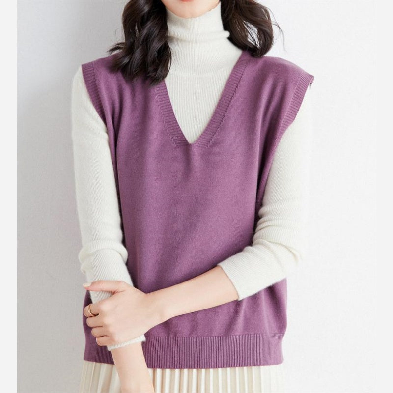 🍁Hot Sale 60% off🍁Women's Ultra-Soft V-Neck Knit Vest