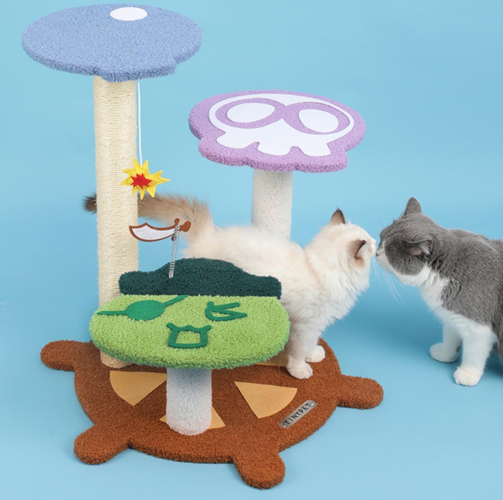 Tinypet Captain A-Bing's Pirate Ship Cat Tree Climbing Frame