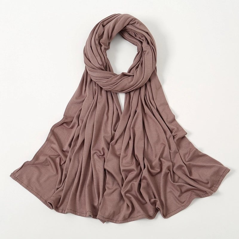 Hot New Solid Color Mercerized Cotton Jersey Scarf Soft Scarf Spot