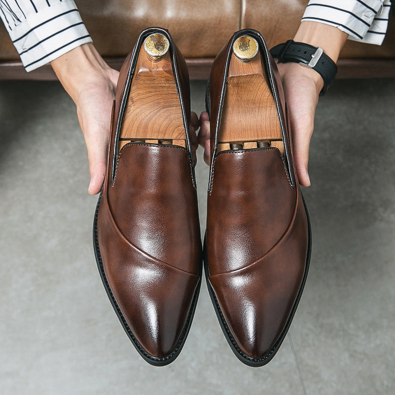 Men's Leather Fashion Trendy Casual Shoes