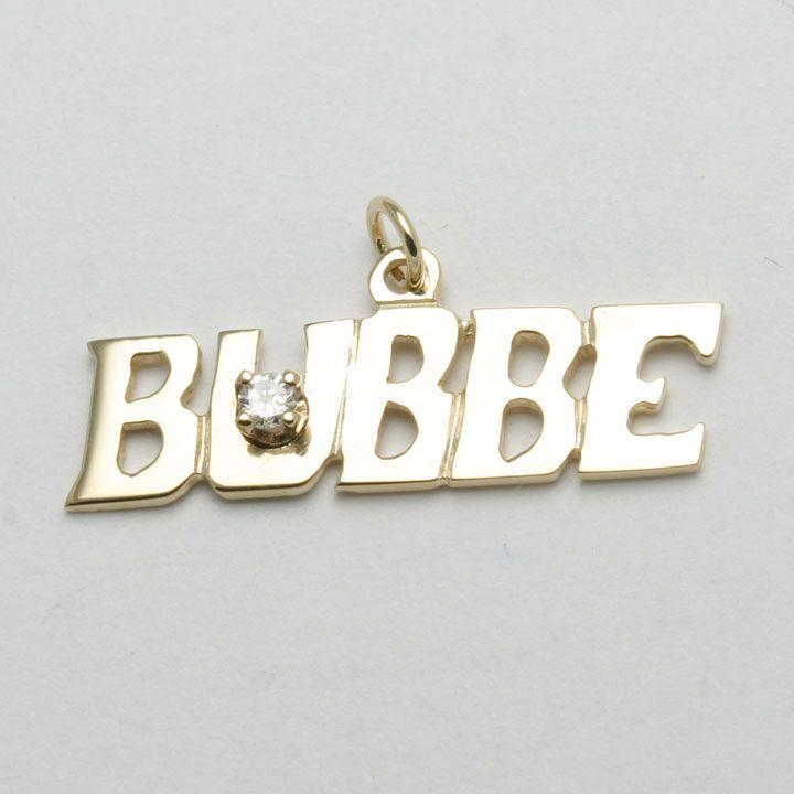 14k Gold Bubbe Pendant