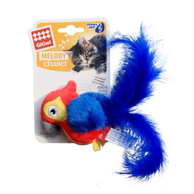 Cat Toys Dazzling Prey Series Sound Toys Touch Induction Cricket Bird Hedgehog Parrot