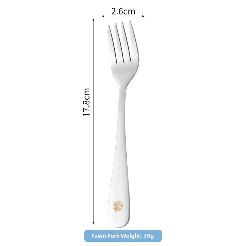 304 Stainless Steel Cartoon Spoon Food Supplement Spoon Baby Cute Spoon Baby Learning To Eat And Feed Spoon Children Spoon