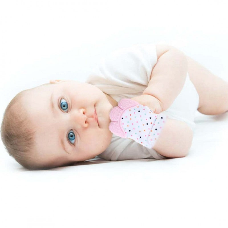 Silicon Baby Teething Mitten Glove