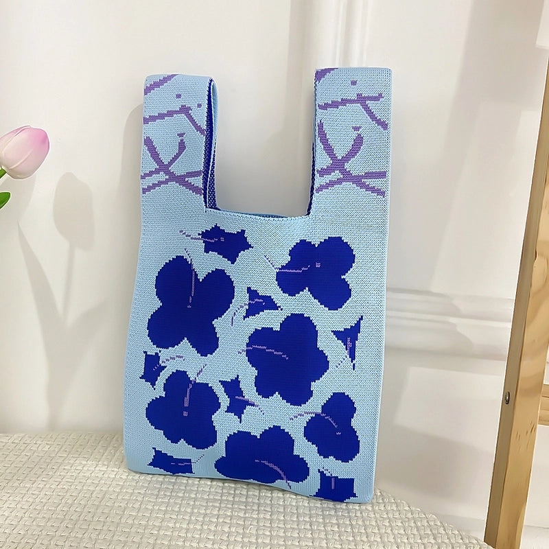 Women's Medium Polyester Animal Cartoon Flower Cute Classic Style Lock Clasp Handbag