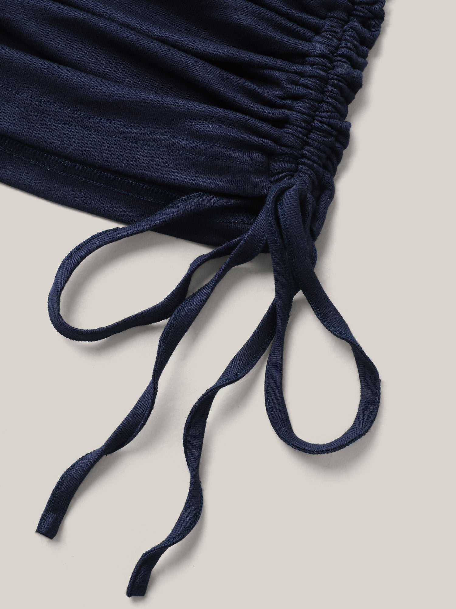 Supersoft Side Drawstrings Fitted T-Shirt