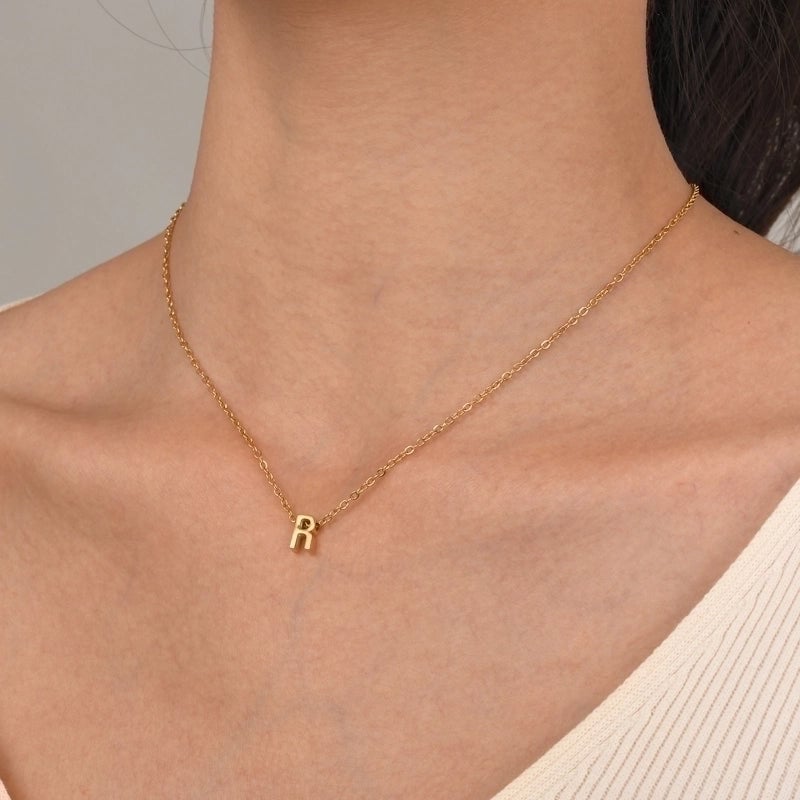 Minimalist Letter Stainless Steel Gold Plated Plating