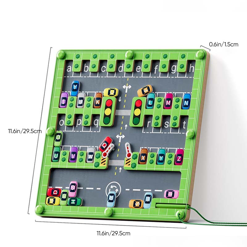 Magnetic Alphabet Parking Toys