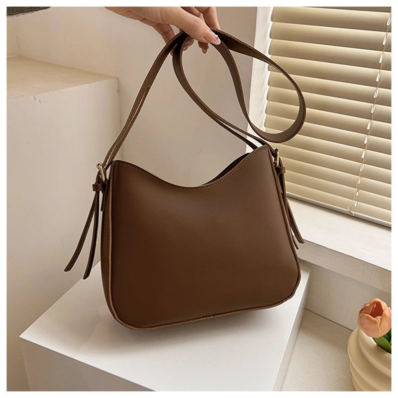 Texeled Bag Women's Summer New Fashionable Western Style Shoulder Underarm Bag Shoulder Crossbody Texeled Bucket Bag