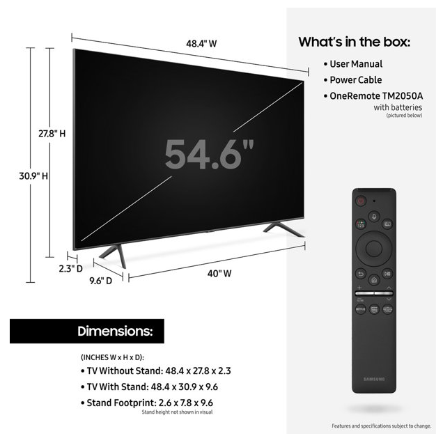 SAM 55 Class 4K Ultra HD (2160P) HDR Smart QLED TV