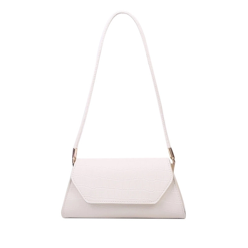 Women's Medium Pu Leather Solid Color Streetwear Square Magnetic Buckle Shoulder Bag