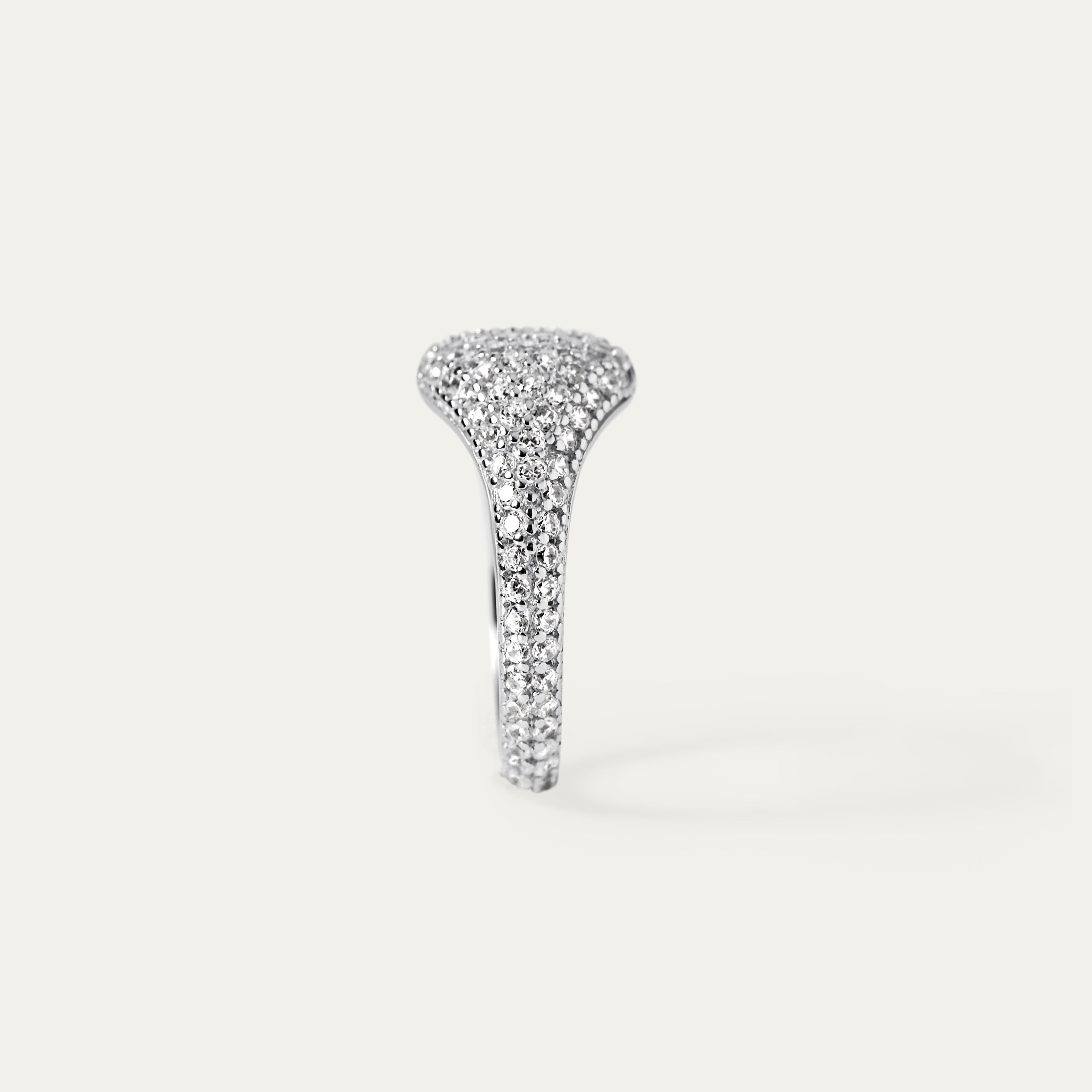 Urma Tiny CZ Ring (925 Sterling Silver. Size 5)