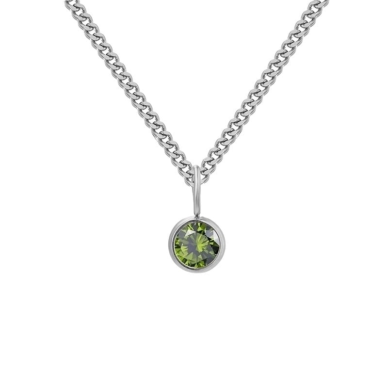 Stainless Steel Minimalist Geometric Pendant Necklace