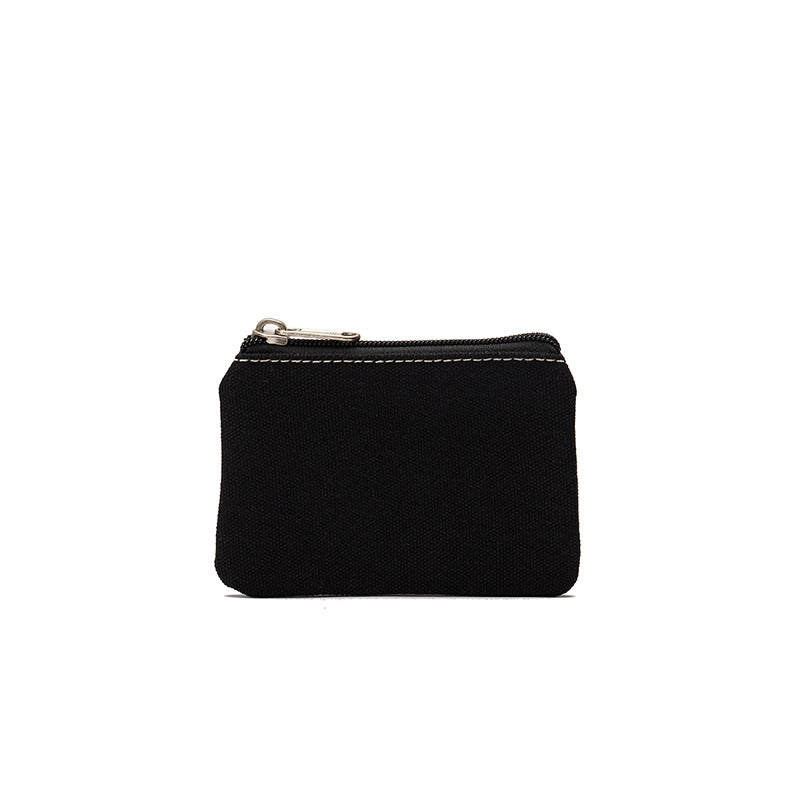 New Cotton Canvas Fashion Men's And Women's Coin Purse Card Holder Simple Fabric Coin Pouch Storage Bag