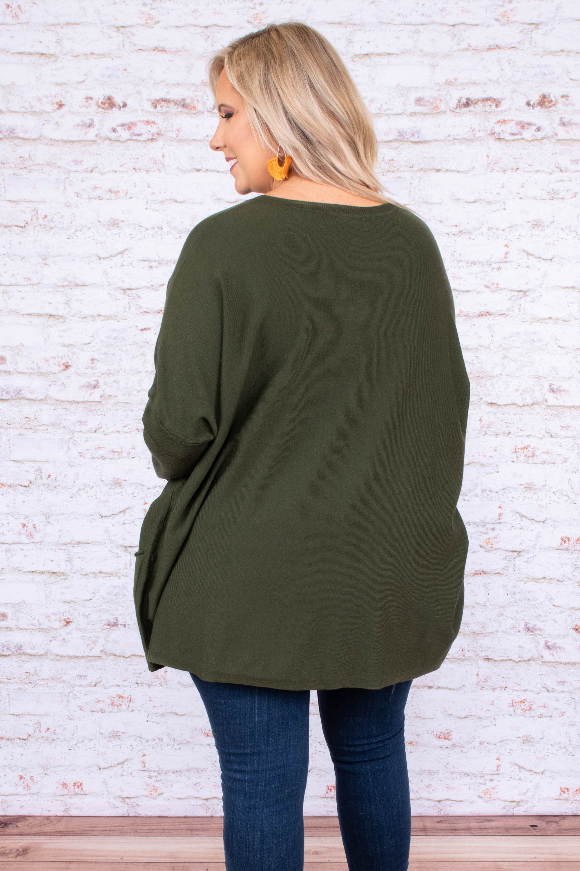 Snow Whispers Tunic. Olive