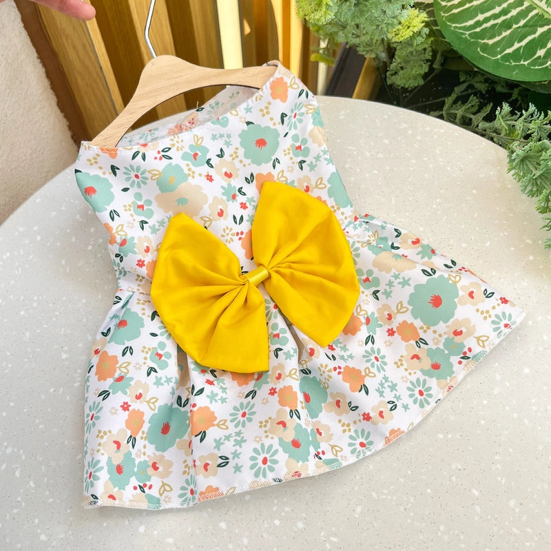 Princess Cute Polyester Bow Knot Pet Clothing