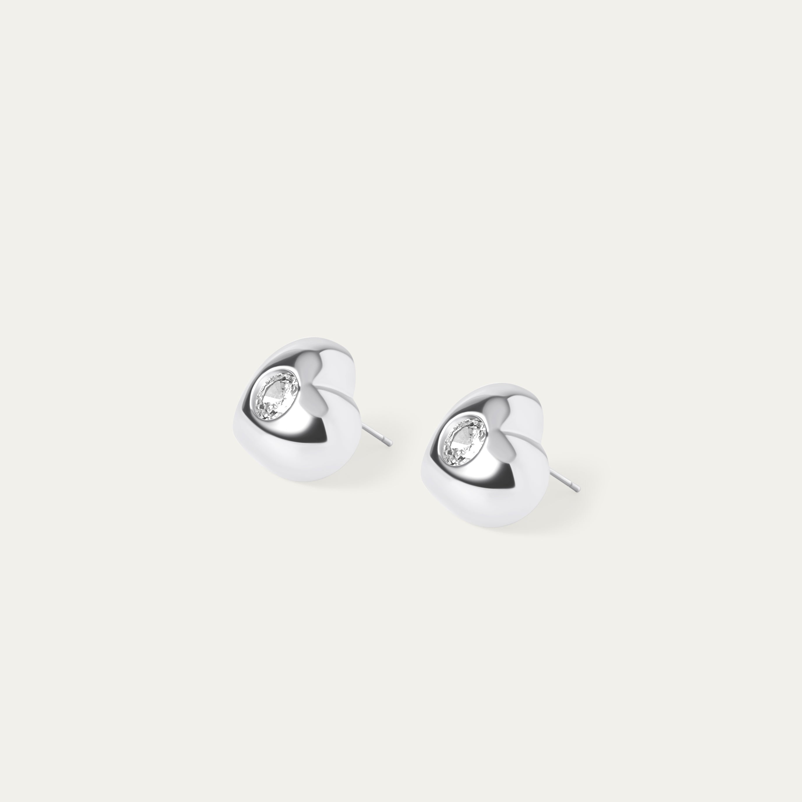 Dana CZ Studs (Silver Brass)