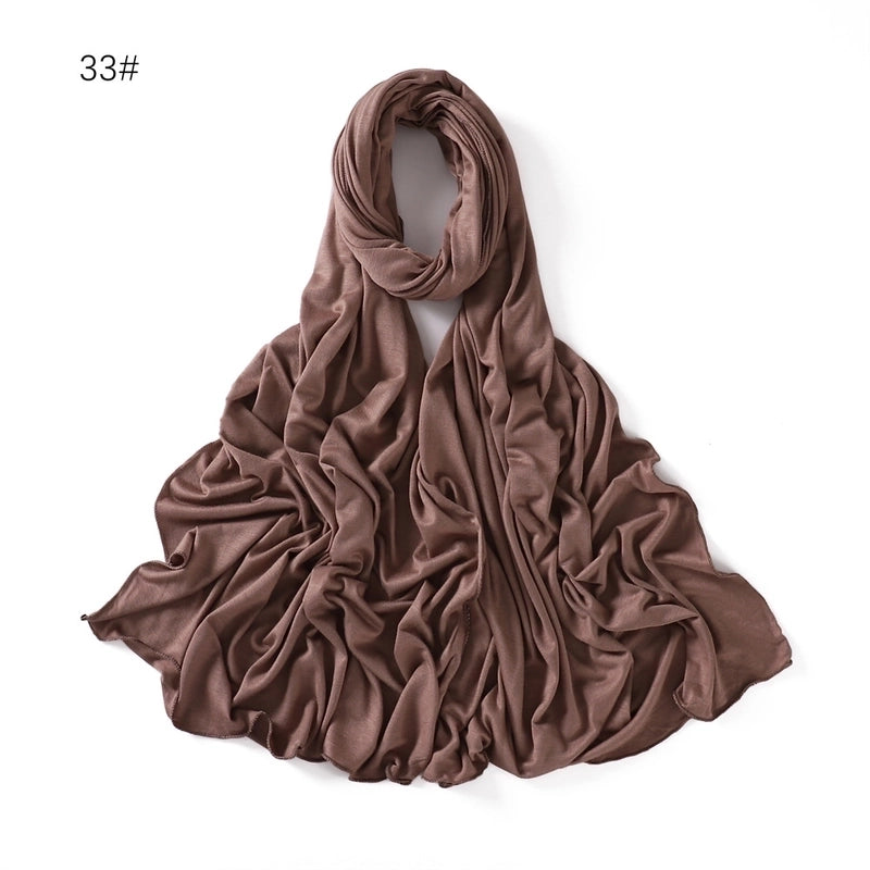 Women's Basic Solid Color Mercerized Cotton Modal Cotton Linen Scarves
