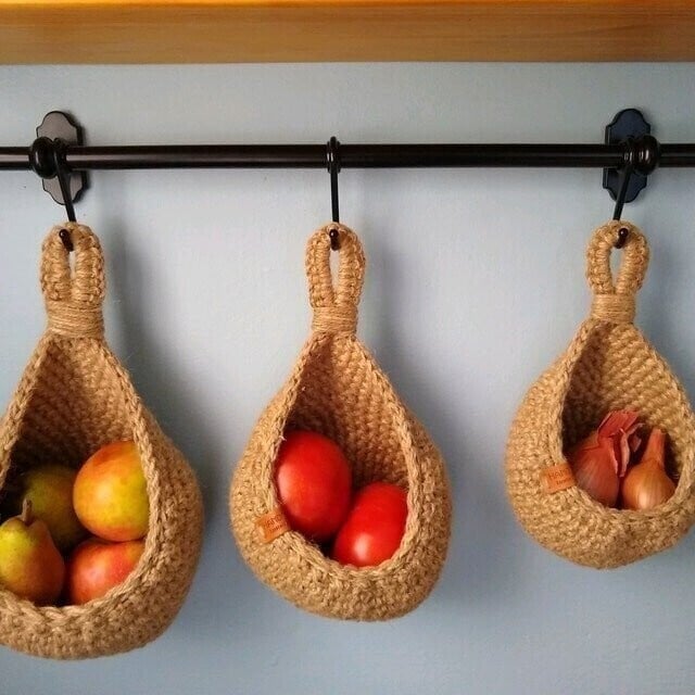 Hanging Wall Vegetable Fruit Baskets