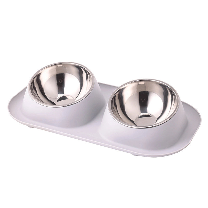 Popular Pet Bowl Double Bowl Pet Dog Basin Anti-splash Dog Bowl Cat Bowl Pet Supplies In Stock