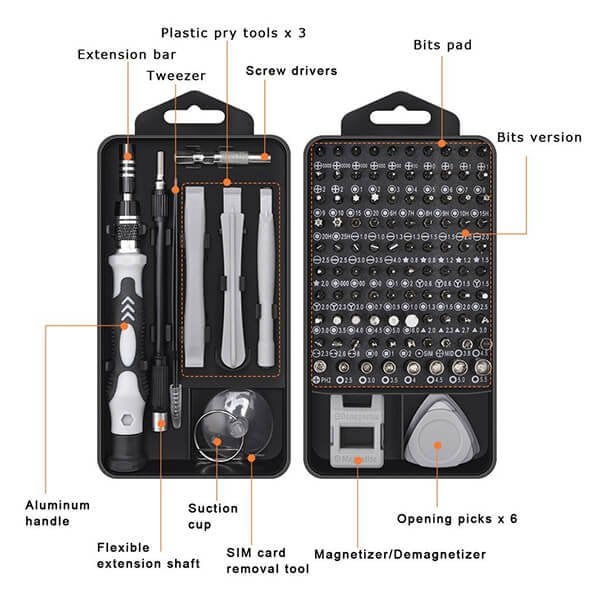 🔥Free shipping🔥115 in 1 Magnetic Screwdriver Set