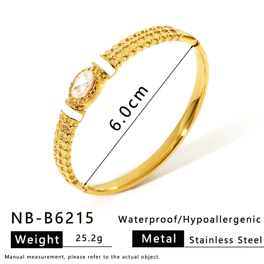 Stainless Steel Bracelet Titanium Steel Jewelry Fashion Stainless Steel Bracelet Versatile Senior Women