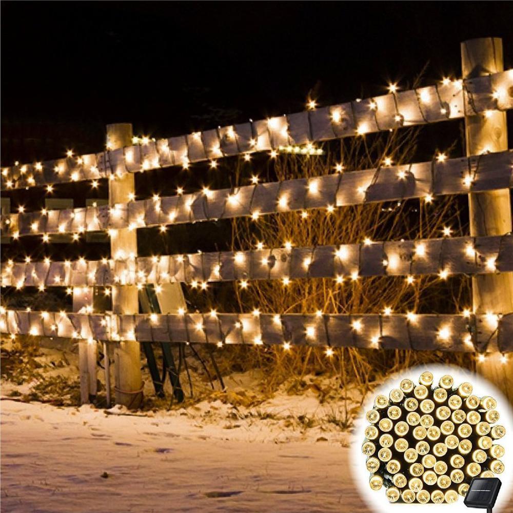 Solar-Powered LED Fairy Lights