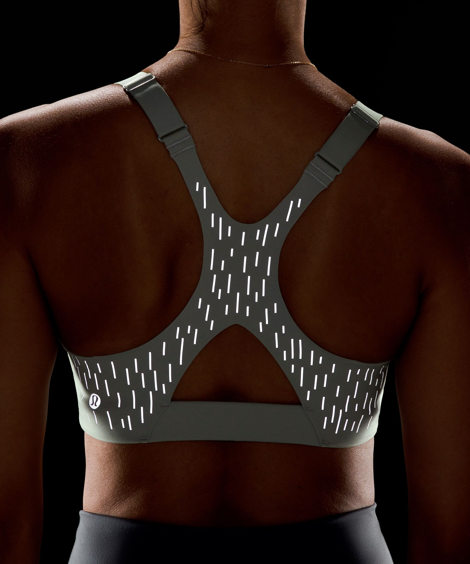 Ultralu Square-Neck Workout Bra B/C Reflective