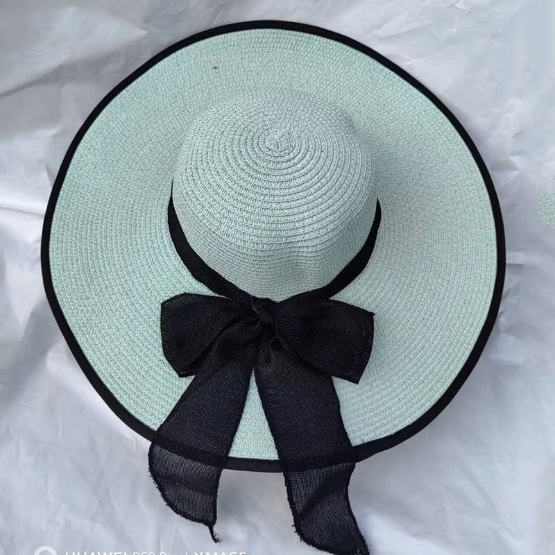 Women's Lady Vacation Bow Knot Big Eaves Sun Hat