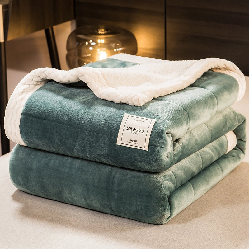 Casual Elegant Pastoral Solid Color Polyester Blanket Bedding