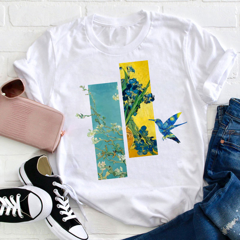 Hummingbird Art Teacher T-Shirt