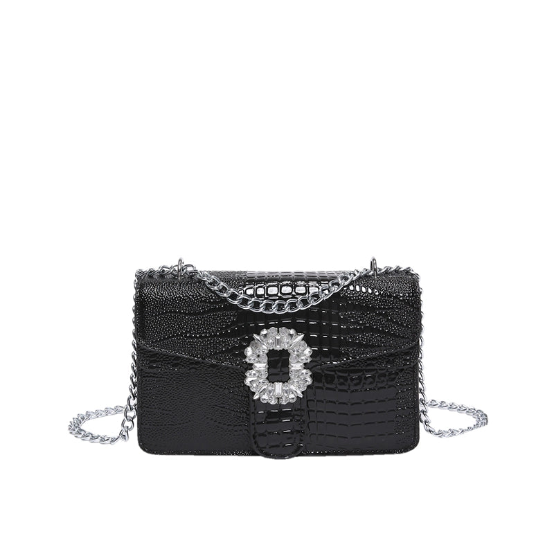 Vintage Style Classic Style Solid Color Crocodile Pu Leather Women's