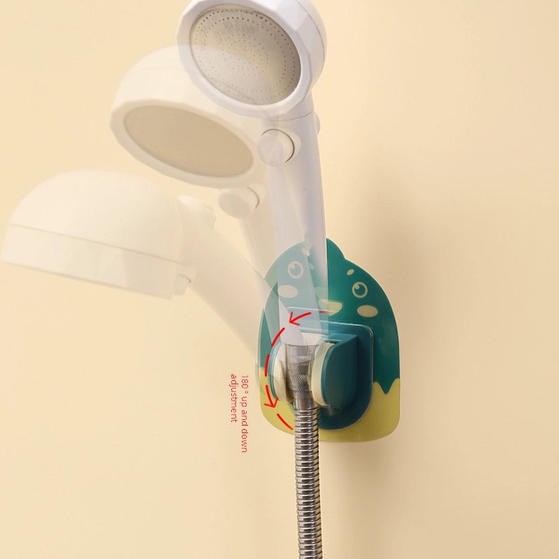 Shower Bracket Punch-free Sprinkler Hanging Seat Fixed Artifact Adjustable Lotus Flower Shower Base For Children In Bathroom