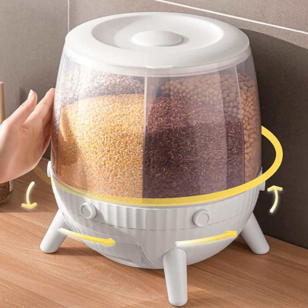 360?° Rotatable 6-in-1 Cereal Dispenser