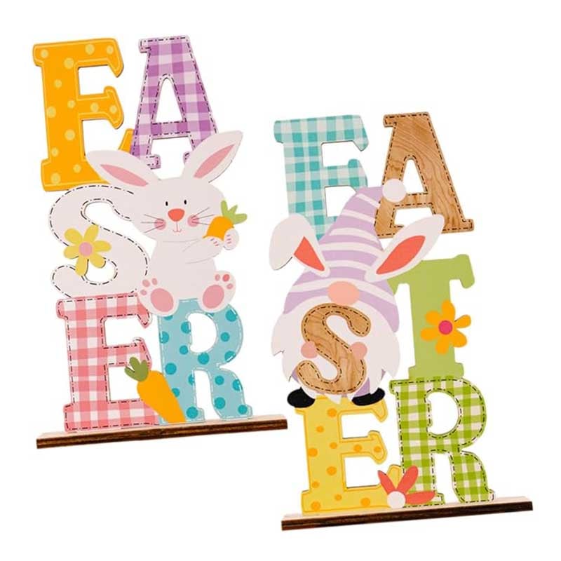 Easter Colorful Letter Ornaments