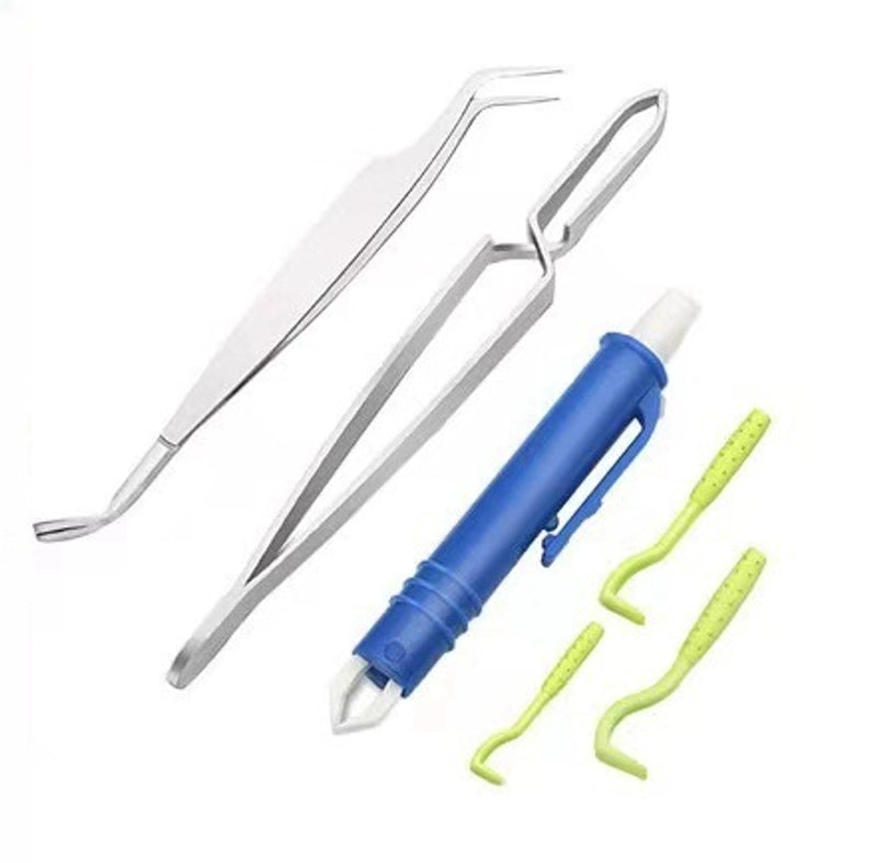Pet Cleaning And Scratching Device Combination Suit Dog Anti-lice And Scratching Device Pet Anti-tick Hook Flea Clip