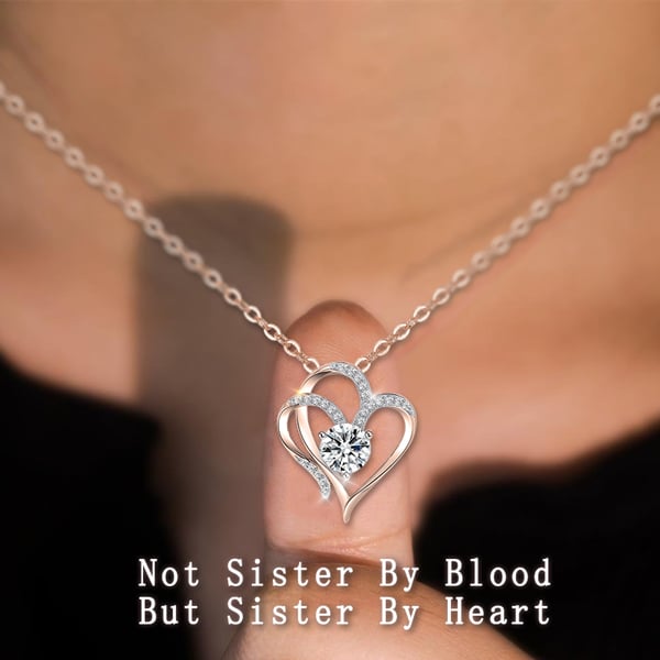 💕To My Bestie Necklace - ''God put us together to be sisters by heart''👩‍❤️‍👩