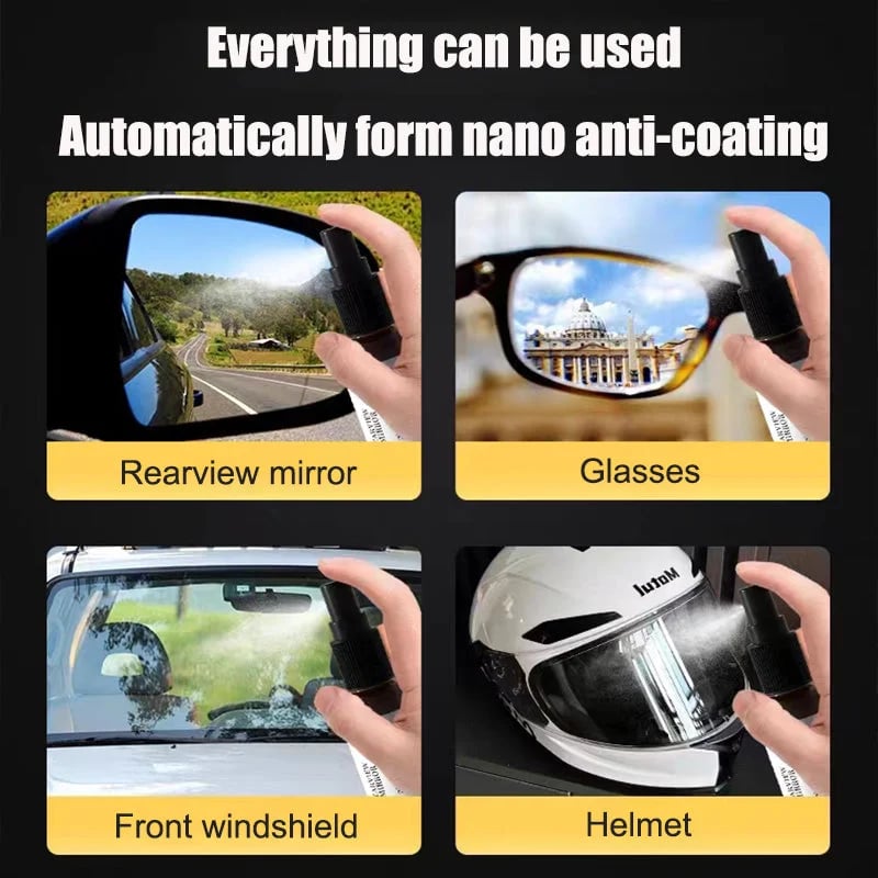 Car Rearview Mirror Rainproof Agent Helmet Water Repellent Spray