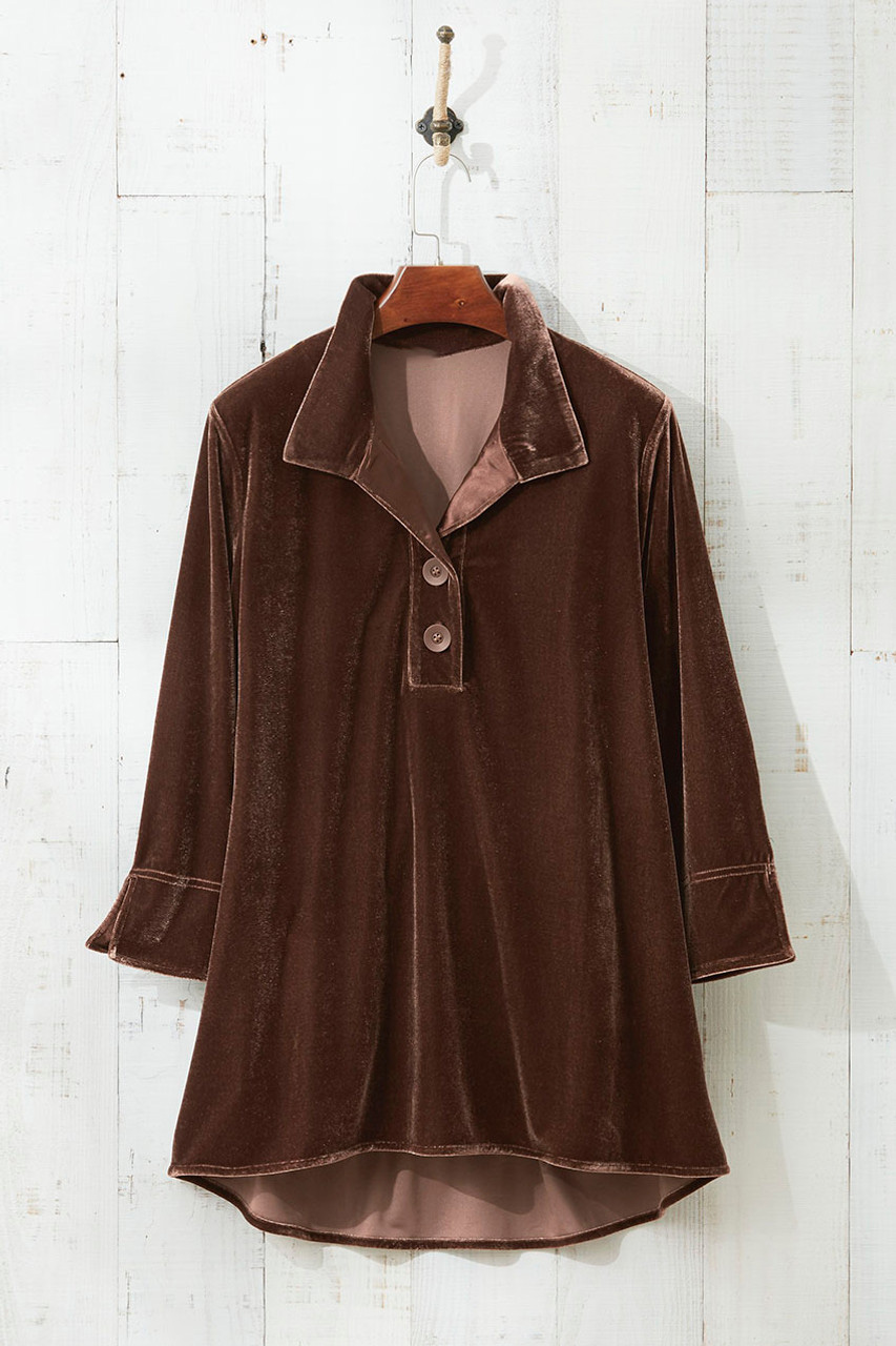 Velvet Popover Tunic