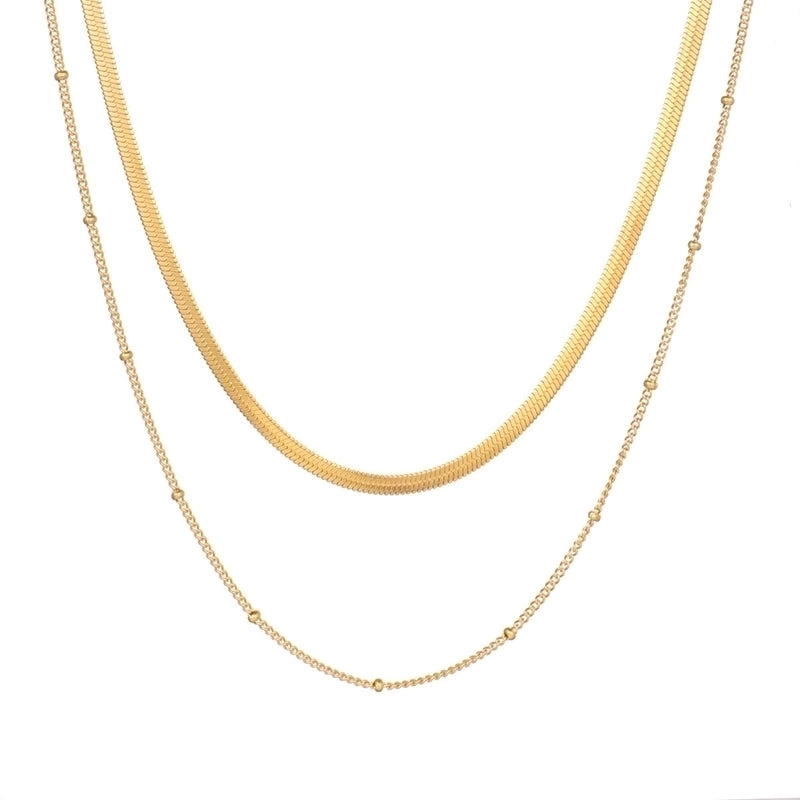 Minimalist Geometric Solid Color Titanium Steel Necklace