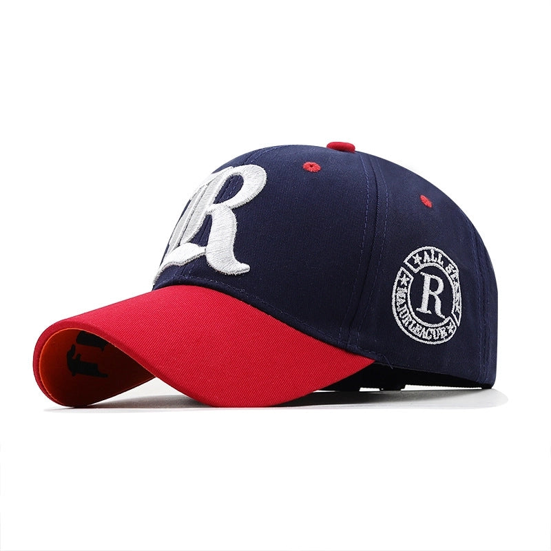 Unisex Basic Retro Letter Embroidery Curved Eaves Baseball Cap
