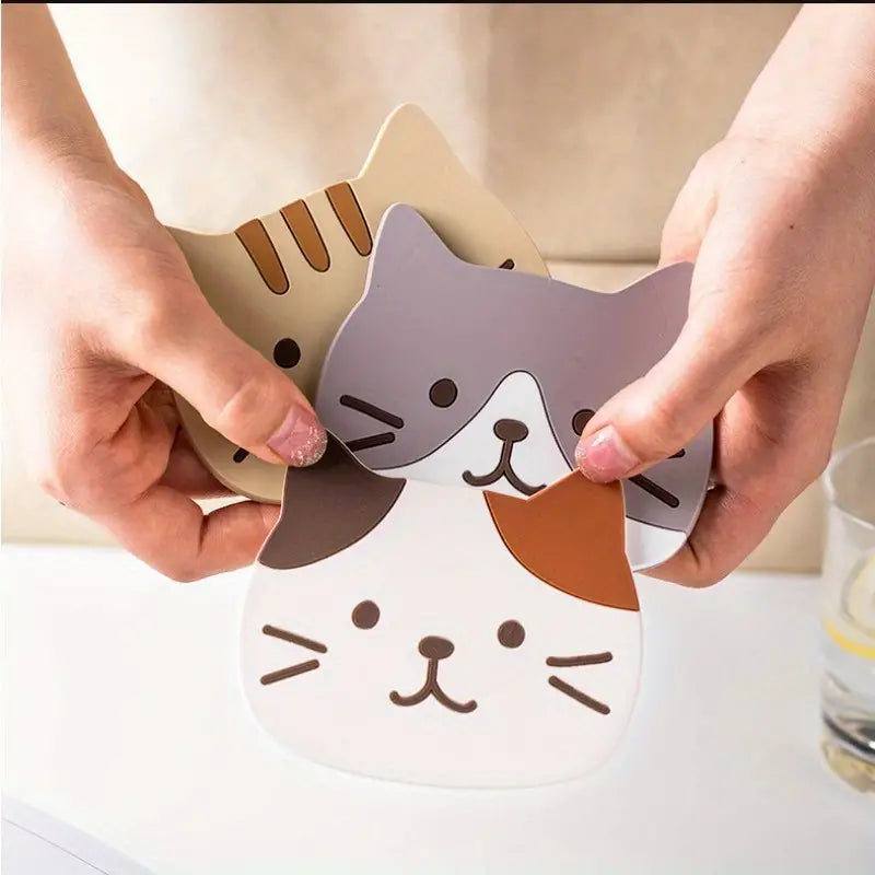 Non-Slip Cat Cup Mat