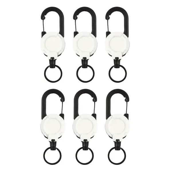 🔥Early Father's Day Hot Sale - Outdoor Automatic Retractable Nylon Rope Luya Anti-theft Tactical Keychain