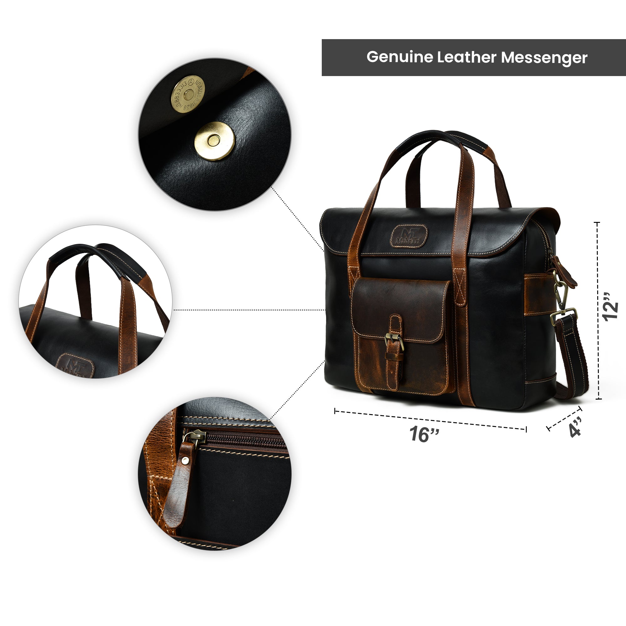 Leather Office Travel Bag