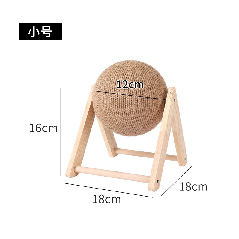 Sisal Ball Cat Catch Ball Cat Toy Ball To Relieve Boredom Self-Hi Cat Claw Grinder Supplies Do Not Drop Debris Vertical Wear-resistant Cat Catch