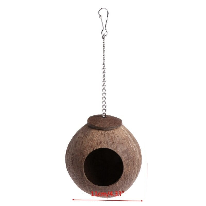 Natural Coconut Shell Bird Nest