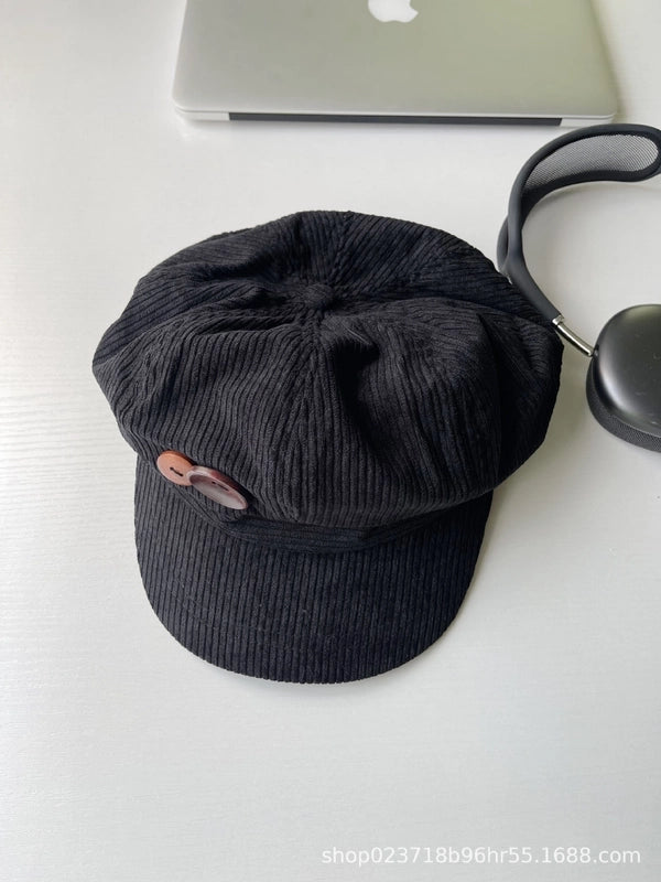 Love Beret Love 2025 Women Autumn And Winter New Woolen Hat Big Head Circumference Face Small
