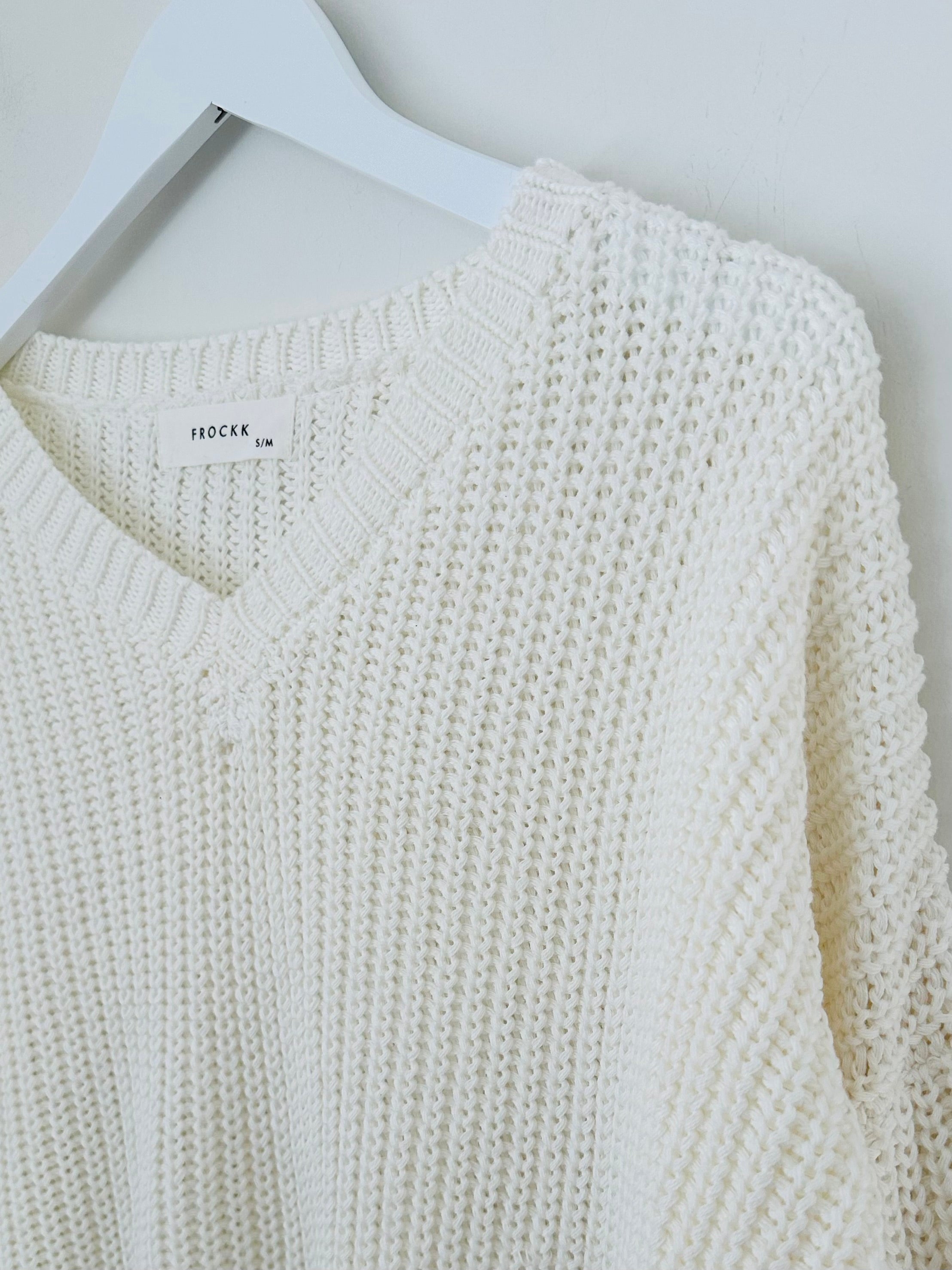jasper knit-warm white cotton