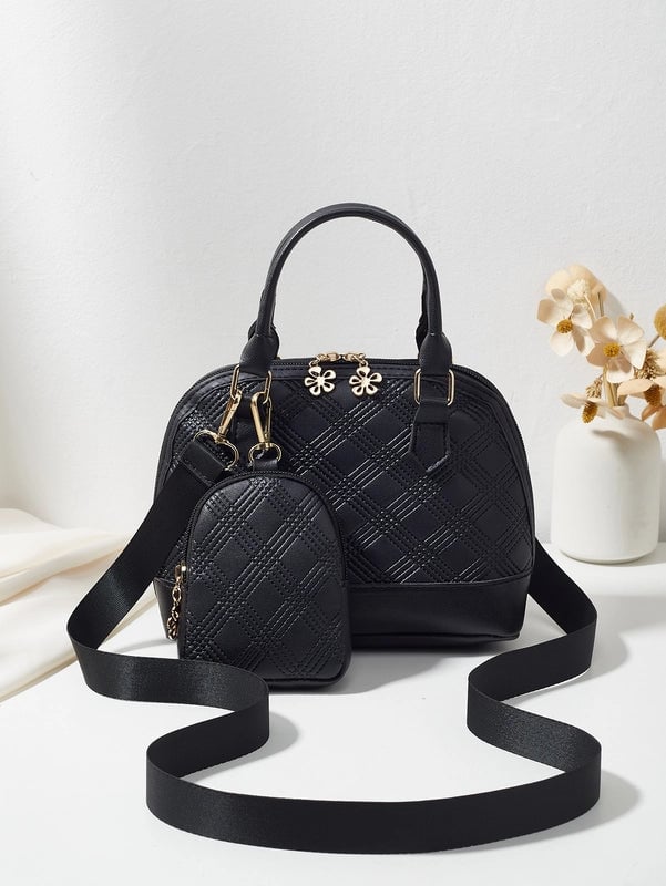 Women's All Seasons Pu Leather Elegant Shoulder Bag Handbag Dome Bag