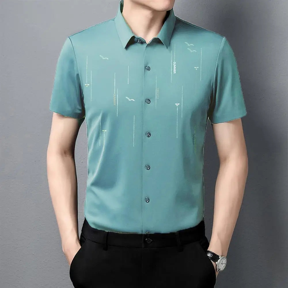 MEN'S ICE SILK BUSINESS SHIRT